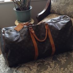 60 Cm. Duffel. This Bag Has Been Very Well Traveled. Some Wear N Tear. See Pics. Firm Price. Bags Louis Vuitton, Louis Vuitton Bags, Duffel Bag, Very Well, Louis Vuitton Bag, Louis Vuitton, How To Wear, Color