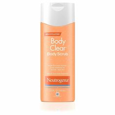 Neutrogena Body Clear Body Scrub for Smooth Clear Skin, 250 ml | FREE SHIP Brand Neutrogena Active Ingredients Salicylic acid Item Weight 0.4 Kilograms Skin Type Acne Prone Recommended Uses For Product Body Item Form Liquid Use daily in the shower or bath For maximum lather, massage over wet skin with a washcloth or body puff, concentrating on areas prone to breakouts Oil-free This effective yet gentle body scrub contains Salicylic Acid, a proven acne-fighting ingredient. It cleans deep into por Neutrogena Face Wash, Body Breakouts, Body Scrub Recipe, Salicylic Acid Acne, Keratosis Pilaris, Body Acne, Exfoliating Body Scrub, Exfoliating Scrub, Body Oils