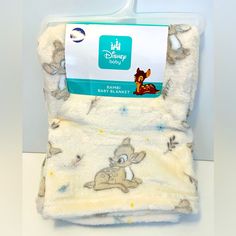 Cudlie! Disney Baby Bambi Soft & Cuddly Baby Blanket Nursery Blanket Cream Color, Along With Brown/Tan, Blue, Yellow, Gray, White 30" X 40" 100% Polyester Bambi Nursery, Disney Baby Nurseries, Neutral Baby Blanket, Bambi Baby, Neutral Baby Blankets, Baby Nursery Bedding, Baby Care Tips, Nursery Blanket, Nap Blanket