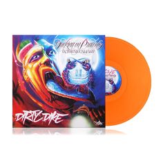 an orange colored vinyl album with the cover art