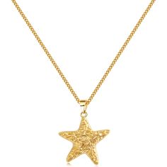 PRICES MAY VARY. STYLISH DESIGN: Adorned with a textured star pendant, our Starry Pendant Necklace embodies celestial beauty and charm. PREMIUM CRAFTSMANSHIP: Our Star Pendant Necklace crafted from copper and plated with gold, ensuring exquisite quality and long-lasting shine. SAFE TO WEAR: Rust-resistant, fade-resistant, lead-free, and hypoallergenic, ensuring comfortable and worry-free wear. VERSATILE STYLE: Ideal for any occasion, this necklace easily transition from casual to formal settings Dainty Pendant Necklace, Necklace Cute, Zirconia Necklace, Star Pendant Necklace, Cubic Zirconia Necklace, Dainty Pendant, Necklace Craft, Gold Plated Necklace, Star Pendant