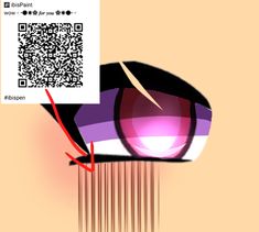 an image of a computer screen with a qr code attached to the eyeball