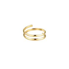 BYOU Jewelry - Gold Double Band Ring – BYOUJEWELRY 14k Gold Signet Ring, Rings Chain, Double Band Ring, Signet Rings Women, Double Band Rings, Thick Chain Necklace, Dainty Gold Rings, Gold Signet Ring, Linking Rings