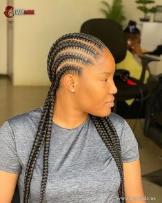 The 15 Swirl cornrows to impress! Medium Straight Backs, Swirl Cornrows, Big Cornrow Braids, Straight Backs, Short Cropped Hair, Cornrow Braids, Cornrows Styles, Colored Braids, Sleek Bun