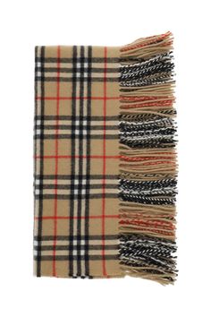 Check Cashmere Happy Scarf BURBERRY JOHN JULIA. Checkered Scarf, Burberry Scarf, Cashmere Fabric, Duffel Bag Backpack, Best Bags, Support Team, Versace Men, Cashmere Scarf, Women Accessories Bags