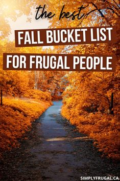 the best fall bucket list for frugal people