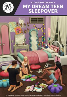 It’s been a while since I’ve had the chance to dive back into creating something special for teens, but I’m thrilled to share that the wait is over! I’m excited to introduce you to the My Dream Teen… Sims 4 Cc Building Patreon, Sims 4 Slumber Party Cc, Sims 4 Sixam Cc, Sims 4 Movie Room Cc, Sims 4 Activity Room, Sims 4 Maximalist Bedroom, Sims 4 House Party Cc, Sims 4 Cc Open Window, Sims 4 Cc Makeup Foundation