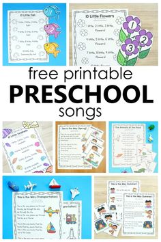 free printable preschool song worksheets and activities