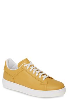 Men's Bottega Veneta Sneaker, Size 11US / 44EU - Yellow Italian Sneakers, Monochrome Style, Monochrome Fashion, Anniversary Sale, Calf Skin, High Top Sneakers, Shop Now, Nordstrom