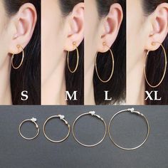 Large gold clip on hoop earrings big hoops clip on earrings comfortable clip-on earrings clip on earrings hoop non pierced earrings🌟More pierced look and comfortable invisible clip on earrings are available at MiyabiGrace home page. Please click the link belowhttps://www.etsy.com/shop/MiyabiGrace✨There are more clip on hoop earrings.https://www.etsy.com/jp/shop/MiyabiGrace?show_panel=true&section_id=15839676✨Here is the invisible clip on hoop earrings.https://www.etsy.com/jp/shop/MiyabiGrace?sh Cheap Hoop Clip-on Earrings For Party, Hoop Earrings Big, Clip On Hoop Earrings, Non Pierced Earrings, Chunky Gold Hoop Earrings, Jewelry Set Design, Earrings Big, Fake Piercing, Earrings Clip