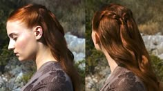 Sansa Hairstyles, Sansa Stark Makeup, Sansa Stark Hairstyle, Sansa Hair, Game Of Thrones Hair, Two Swords, Margaery Tyrell, Game Of Clothes, Viking Hair