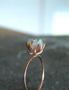 Unique Opal Ring, Custom Uncut Opal Engagement Ring, Lotus Flower Ring in Rose Gold, Raw Rough Fire Opal Jewelry for Women, Birthstone Rings Gold And Opal Jewelry, Cosmic Engagement Ring, Opal Gold Engagement Ring, Unique Opal Engagement Rings, Opal Engagement Ring Silver, Unique Opal Ring, Fire Opal Engagement Ring, Opal Wedding Ring, Fire Opal Jewelry