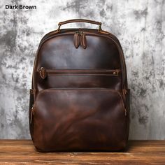 Personalized Full Grain Leather Backpack Men Shoulder bag, Rucksack, School bag, Work Bag, Laptop Backpack, Daypack, School Bag Main Material: 🐄 Made of 100% genuine cowhide full grain leather Lining Material: ✨ Polyester Size: 📏 Dimensions: 33cm x 18cm x 45cm (L*W*H) ⚖️ Weight: 1.3kg Color Options: 🟫 Dark Brown 🟤 Brown ⚫ Black Interior Features: 📱 Interior Slot Pocket 📞 Cell Phone Pocket 🧳 Interior Zipper Pocket 💻 Fits 17-inch laptop Why Buy From Us: 🛠️ Unmatched Quality: Made with ver Leather Backpack Men, Hipster Backpack, Convertible Backpack Purse, Laptop Backpack Mens, Vintage Leather Backpack, Handmade Leather Backpack, Laptop Backpack Women, Leather Backpack For Men, Backpack Gift