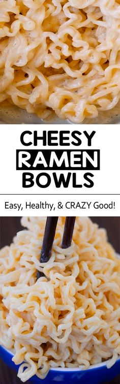 cheesey ramen bowls are an easy, healthy and tasty side dish that everyone will love