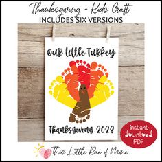 a thanksgiving card with a turkey on it