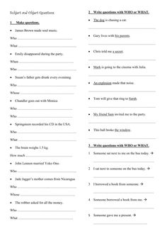 the worksheet for an english language lesson with answers and examples to help students understand what they are doing