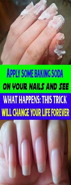 Healthcare Nails, Make Up Foundation, Cleaning Advice, Skincare Benefits, Health Ideas, Baking Soda Uses, Baking Soda Shampoo, Nail Health, Healthy Nails