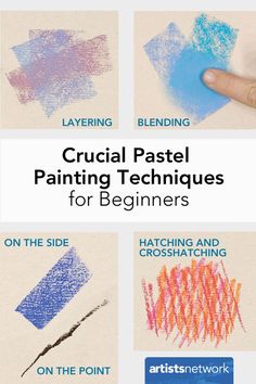 the front cover of an instructional manual for crochet pastel painting techniques for beginners