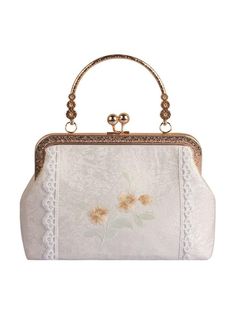 Purse Png, Tas Vintage, Bag Png, Qi Pao, Hand Bags For Women, Vintage Evening Bags, Embroidered Handbag, Floral Handbags