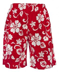 Men's Hawaiian Tropical Printed Shorts Shorts are Bermuda Length, Elastic Waist with Drawstring & Three Pockets Manufacturer: RJC Kalaheo 100% Cotton - Made in Hawaii. Care & Cleaning: Machine wash cold water, mild detergent, tumble dry on low heat. Do not bleach. Warm Iron Shorts - Size S M L XL 2XL 3XL 4XL Waist 30" 32" 34" 38" 42" 46" 50" Red Beachwear Swim Trunks With Elastic Waistband, Red Swim Trunks With Elastic Waistband For Vacation, Red Elastic Waistband Swim Trunks For Beachwear, Red Swim Trunks With Elastic Waistband For Beachwear, Red Bottoms With Elastic Waistband For Beach Season, Beach Season Red Bottoms With Elastic Waistband, Tropical Outfit, Hawaii Usa, Beach Lifestyle