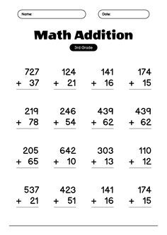 a worksheet with the addition and subtractions for kids to use