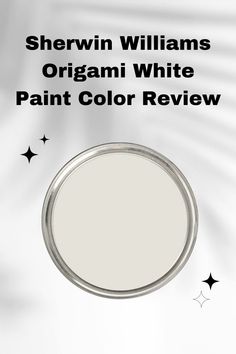 sherylin williams's origami white paint color review on the website