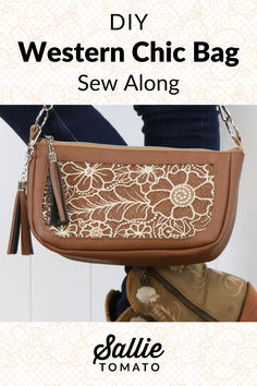 the diy western chic bag sew along with free pattern and instructions to make it