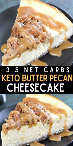 Easy Keto Recipes Butter Pecan Cheesecake, Dolce Poche Calorie, Pecan Cheesecake, Low Carb Low Fat Recipes, Low Carb Cheesecake, Lost 100 Pounds, Low Carb Low Sugar, Best Low Carb Recipes