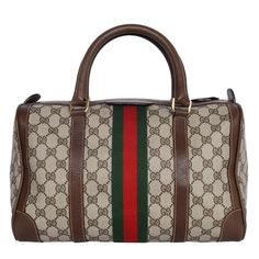 Authentic, pre-owned Gucci Boston Speedy Supreme web monogram brown satchel. Features zipper top closure, double rolled handles, gold-tone hardware, web supreme design, and large interior. This is the perfect bag for traveling or everyday use. Add your wallet, keys, iPad, phone, cosmetic bag, and much more. Made in Italy Supreme Design, Brown Satchel, Bag Packaging, Inspirational Images, Zipper Top, Perfect Bag, You Bag, Vintage Gucci, Cosmetic Bag