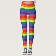 Tocaya Pride "Fancy Pants" Leggings Rainbow Leggings, Gay Pride Parade, Pride Flag Colors, Gay Pride Shirts, Rainbow Flag Pride, Gay Pride Flag, Dark Magenta, Rainbow Outfit, Rainbow Bright