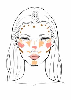 Makeup Layout, Makeup Charts, Simple Makeup Tips, Makeup Face Charts, Makeup Artist Tips, Makeup Help, Face Makeup Tips, Face Makeup Tutorial, Makeup Tut