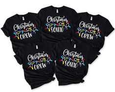 "Christmas Squad Shirt, Christmas Crew Shirt, Family Christmas Shirt, Matching Christmas Shirt, Christmas Sweatshirt, Christmas Gift İdea * Processing time is 1 business day (there may be exceptions during holiday seasons). Delivery time is based on your shipping type selection and location. Please check the estimated delivery times at checkout and upgrade the shipping at checkout if you need it sooner. * All items are made-to-order. Because of the nature of these items, unless they arrive damaged or defective, we cannot accept return or exchange. * Please review the all size charts displayed in the product images.  * Please note that the sizing chart includes the measurements of one side of the shirt, not the circumference.  * Sizing might differ 1\" (+-) from brand to brand. We recommend Christmas Squad Shirts, Christmas Crew Shirts, Matching Christmas Shirts, Squad Shirt, Fun Sweatshirts, Family Christmas Shirts, Sweatshirt Christmas, Crew Shirt, Iron Decor