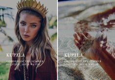 two different covers of the same magazine, one with a woman's hand in water