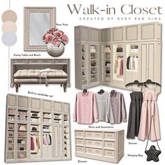 #homedecor, #interiordesign, #homedesign, #decor inspiration Sims 4 Cc Furniture Closet, Sims 4 Cc Furniture Free Download, Sims 4 Cheats, Sims 4 Tsr, Play Sims 4, Cc Furniture, Sims 4 House Plans, Sims 4 House Building