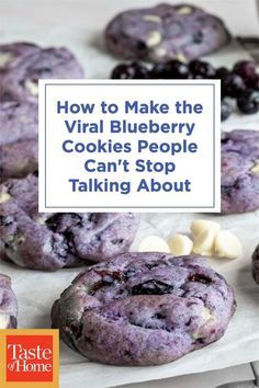 blueberry cookies with the title how to make the virtual blueberry cookies people can't stop talking about