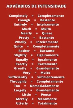 the words in spanish are arranged on a red background with black and white lettering that read adveribos de intensidade