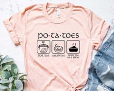 Potatoes Boil Em Mash Em Stick Em In A Stew Lord Of The Rings, Cutter Machine Lotr Taters Shirt Lord Of The Rings Svg, Lord Of The Rings Shirt, Lotr Shirt, Cricut Patterns, Shirt Sayings, Clothes Ideas, The Rings, Lord Of The Rings, Shirt Ideas