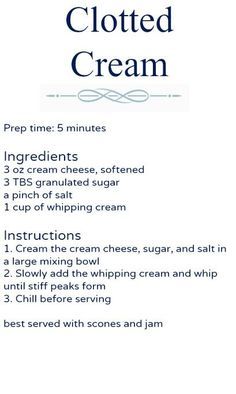 a recipe for homemade whipped cream