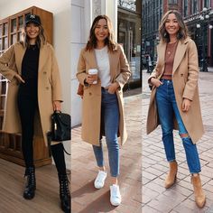 Camel Coat Outfit Winter Style, Tan Coat Outfit, Beige Coat Outfit, Peacoat Outfit, Coat Outfit Casual, Long Coat Outfit, Camel Coat Outfit, Trench Coat Outfit