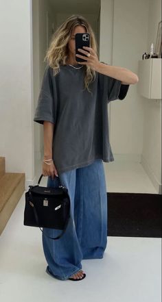 Pakaian Hipster, Oversize Outfit, Looks Jeans, Tomboy Outfits, Mode Casual, Looks Street Style, Mode Inspo, 가을 패션, Looks Style