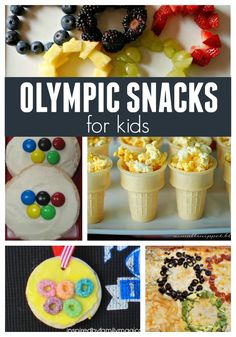 olympic snacks for kids to make and eat