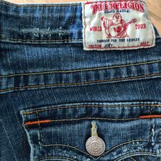 Super Cute Stitching Never Worn Puff And Pass, True Religion Jeans, Jeans Color, Fancy Dresses, True Religion, Colored Jeans, Bootcut Jeans, Fashion Ideas, Short Pants