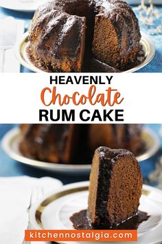 Chocolate Rum Cake, where the rich flavors of chocolate and rum combine to create a dessert as indulgent as it is delicious! This dense, finely grained cake is moist to perfection, saturating your palate with a hot rum butter sauce that is just to die for. Enhanced with the subtle sweetness of brown sugar, melted chocolate, and a hint of coffee to intensify the chocolatey delight - this is a dessert that's sure to make your gatherings even more festive!