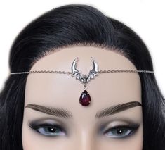 Vampire Assesories, Gothic Adjustable Body Jewelry For Halloween, Adjustable Gothic Body Jewelry For Halloween, Vampire Crown, Vampire Headpiece, Dark Ruby Necklace, Vampire Accessories, Vampire Headdress, Vampire Style Choker Jewelry For Cosplay