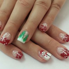 Holiday nail Holiday Nail, Holiday Nails, Nail Arts