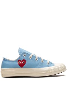 light blue canvas heart print contrast stitching round toe front lace-up fastening branded insole rubber sole These styles are supplied by a premium sneaker marketplace. Stocking only the most sought-after footwear, they source and curate some of the most hard to find sneakers from around the world. Blue Low-top Cotton Canvas Shoes, Blue Low-top Canvas Shoes, Blue Cotton Canvas Shoes For Streetwear, Blue Canvas Sneakers For Streetwear, Converse Sneakers With Embroidered Logo For Streetwear, Blue Sneakers With Embroidered Logo For Casual Wear, Blue Cotton Sneakers, Converse Low-top Canvas Shoes With Embroidered Logo, Blue Sporty Canvas Shoes With Contrast Sole