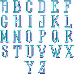 the letters and numbers are made up of neon blue, pink, and purple lines