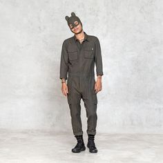 Handmade Work Jumpsuit. #mensclothing #mensjumpsuit Mens Jumpsuit And Rompers Amazon, Mechanic Jumpsuit, Flight Shoes, Work Jumpsuit, Pyrite Necklace, Green One Piece, Jumpsuit Men, Boiler Suit, Home Work