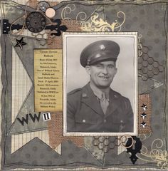 Proud+to+be+American - Scrapbook.com Military Scrapbook Layouts, Genealogy Crafts, Military Scrapbook, Patriotic Scrapbook