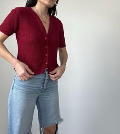 he Fitted Short Sleeve Cardigan, Classic Fitted Short Sleeve Cardigan, Casual Short Sleeve Cardigan With Button Closure, Fitted Short Sleeve Cardigan With Buttons, Casual Short Sleeve Cardigan With Buttons, Surprise Az, Womens Blouses, Vintage Short, Short Sleeve Cardigan